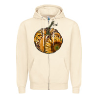 Sandshell sunflower pumpkin Zipper Hoodie - RanaPortraitStore
