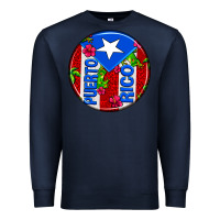 Navy puerto rico coasters Premium Sweatshirt - AdoDesignShop
