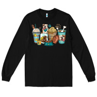 Black english bulldog coffee cups Long Sleeve Tee - Zillion Design Studio