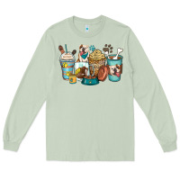 Matcha english bulldog coffee cups Long Sleeve Tee - Zillion Design Studio