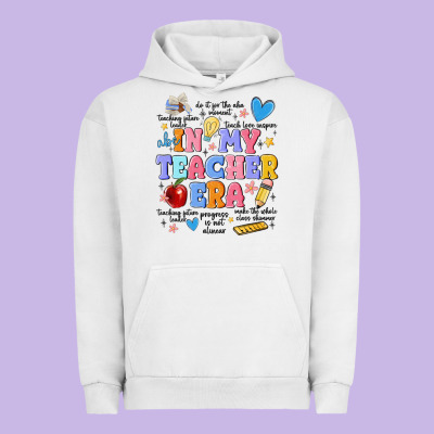 In My Teacher Era Urban Hoodie Designed By Maliassmallbusiness