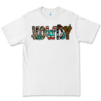 White howdy Premium Tee - CowhideDigitalArt