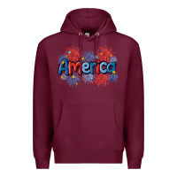 Burgundy America Premium Hoodie - MaliasSmallBusiness