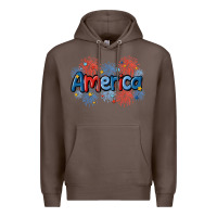 Coffee America Premium Hoodie - MaliasSmallBusiness