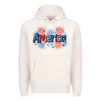 Pale Pink America Premium Hoodie - MaliasSmallBusiness