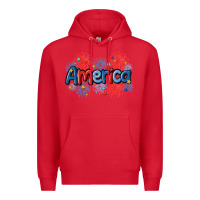 Red America Premium Hoodie - MaliasSmallBusiness