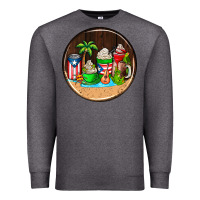 Charcoal Heather puerto rico coasters Premium Sweatshirt - AdoDesignShop