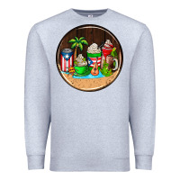 Heather Grey puerto rico coasters Premium Sweatshirt - AdoDesignShop