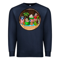 Navy puerto rico coasters Premium Sweatshirt - AdoDesignShop
