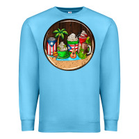 Ocean Blue puerto rico coasters Premium Sweatshirt - AdoDesignShop
