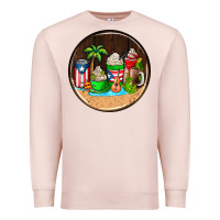 Pale Pink puerto rico coasters Premium Sweatshirt - AdoDesignShop