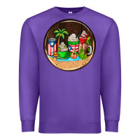Purple puerto rico coasters Premium Sweatshirt - AdoDesignShop