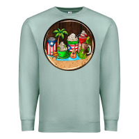 Seafoam puerto rico coasters Premium Sweatshirt - AdoDesignShop