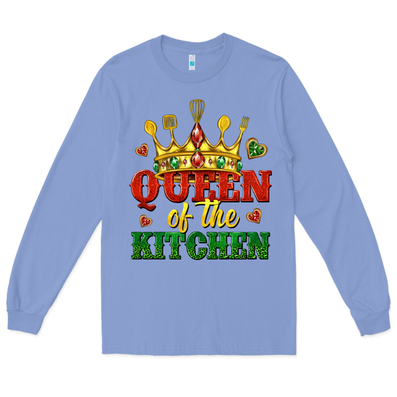 Queen Of The Kitchen Long Sleeve Tee by texasbilliewilder | Teevron