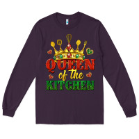 Plum queen of the kitchen Long Sleeve Tee - texasbilliewilder