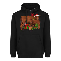 Black Christmas Gelbvieh Heavyweight Hoodie - JahusDesignShop