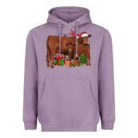 Lavender Christmas Gelbvieh Heavyweight Hoodie - JahusDesignShop