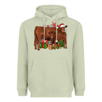 Matcha Christmas Gelbvieh Heavyweight Hoodie - JahusDesignShop