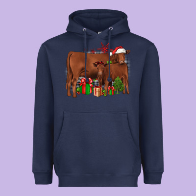 Christmas Gelbvieh Heavyweight Hoodie Designed By Jahusdesignshop
