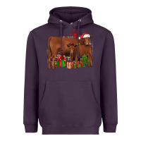 Plum Christmas Gelbvieh Heavyweight Hoodie - JahusDesignShop