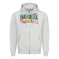 Dove Grey surgical tech Zipper Hoodie - Zillion Design Studio