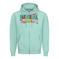 Seafoam surgical tech Zipper Hoodie - Zillion Design Studio