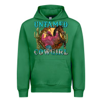 Emerald untamed cowgirl Urban Hoodie - NancyCooperArtShop