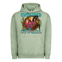 Pigment Oil Green untamed cowgirl Urban Hoodie - NancyCooperArtShop