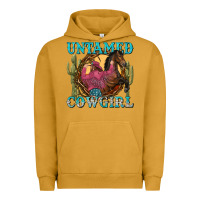 Pigment Peanut Butter untamed cowgirl Urban Hoodie - NancyCooperArtShop
