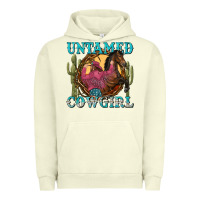 Pigment Pistachio untamed cowgirl Urban Hoodie - NancyCooperArtShop
