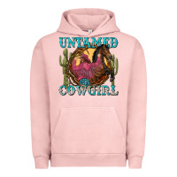 Pigment Salmon untamed cowgirl Urban Hoodie - NancyCooperArtShop