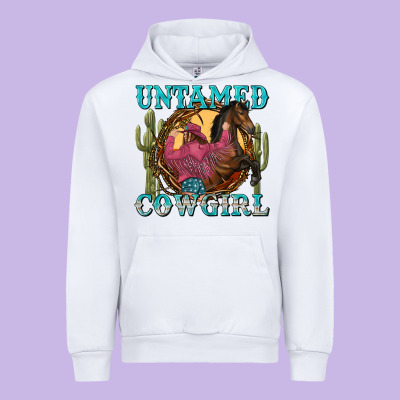 Untamed Cowgirl Urban Hoodie Designed By Nancycooperartshop
