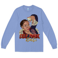 Colony Blue self made babe afro black woman Long Sleeve Tee - texasbilliewilder