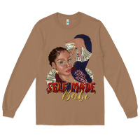 Toasted Coconut self made babe afro black woman Long Sleeve Tee - texasbilliewilder