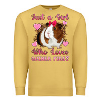 Antique Gold Just A Girl Love Who Loves Guinea Pigs Premium Sweatshirt - Artiststas