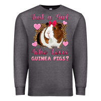 Charcoal Heather Just A Girl Love Who Loves Guinea Pigs Premium Sweatshirt - Artiststas