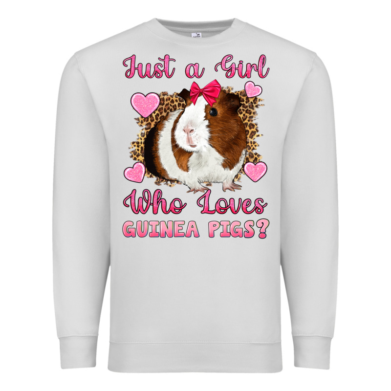 Just A Girl Love Who Loves Guinea Pigs Premium Sweatshirt by Artiststas | Teevron