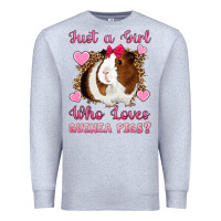 Heather Grey Just A Girl Love Who Loves Guinea Pigs Premium Sweatshirt - Artiststas