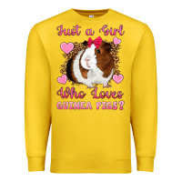 Lemon Just A Girl Love Who Loves Guinea Pigs Premium Sweatshirt - Artiststas