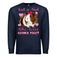 Navy Just A Girl Love Who Loves Guinea Pigs Premium Sweatshirt - Artiststas