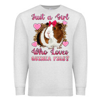 Oatmeal Heather Just A Girl Love Who Loves Guinea Pigs Premium Sweatshirt - Artiststas