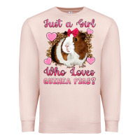 Pale Pink Just A Girl Love Who Loves Guinea Pigs Premium Sweatshirt - Artiststas
