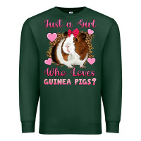 Sports Green Just A Girl Love Who Loves Guinea Pigs Premium Sweatshirt - Artiststas
