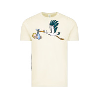 Vintage Arctic stork with baby boy Vintage Tee - BarkalooDesign