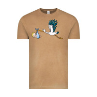 Vintage Camel stork with baby boy Vintage Tee - BarkalooDesign