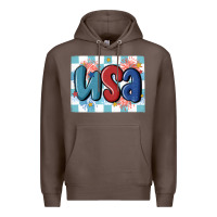 Coffee usa retro Premium Hoodie - MaliasSmallBusiness