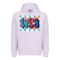 Lilac usa retro Premium Hoodie - MaliasSmallBusiness