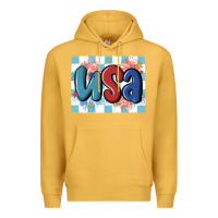 Mustard usa retro Premium Hoodie - MaliasSmallBusiness
