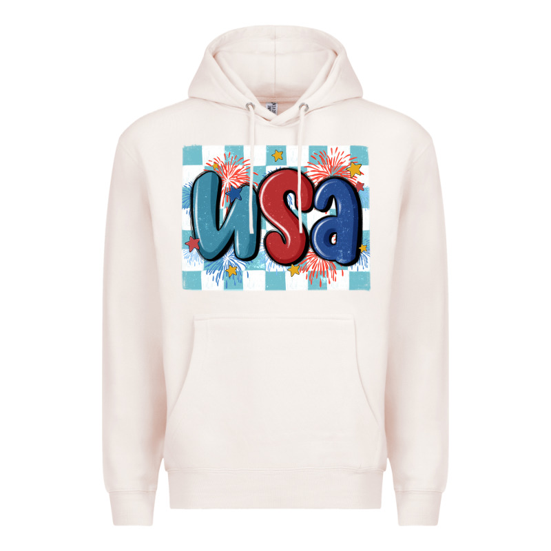 Usa Retro Premium Hoodie by MaliasSmallBusiness | Teevron