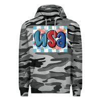 Slate Camo usa retro Premium Hoodie - MaliasSmallBusiness